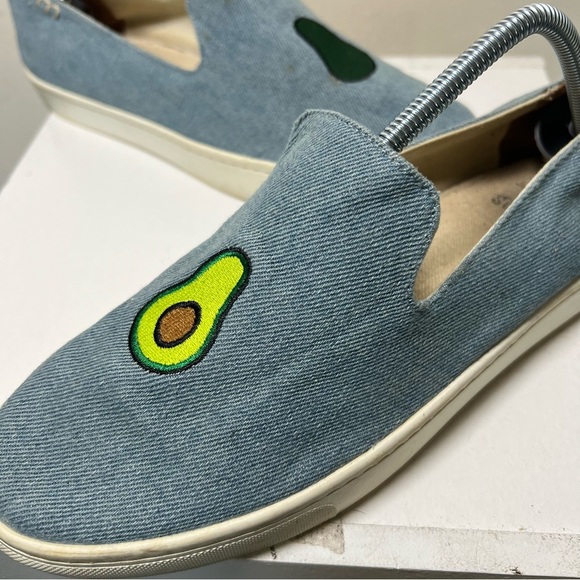 Soludos Jason Pollan Avocado Light Blue Canvas Casual Slip-On Shoes Size 9 - Picture 2 of 10